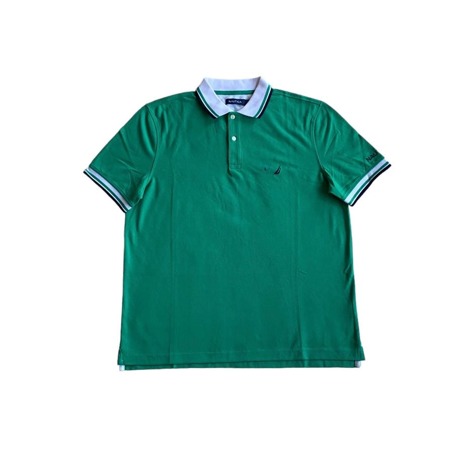 Náutica Polera Classic Fit Solid Green L