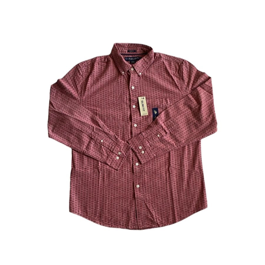 Us Polo Assn Camisa Geometrica L