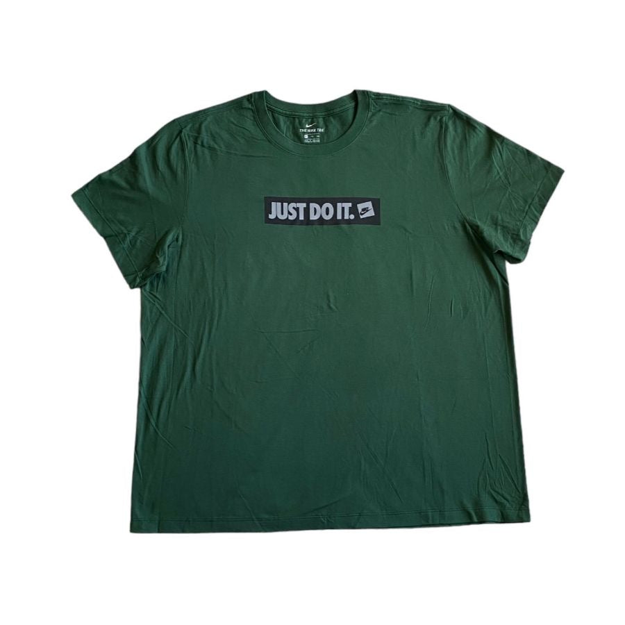 Nike Polera Green Black Gray Just Do It XXL