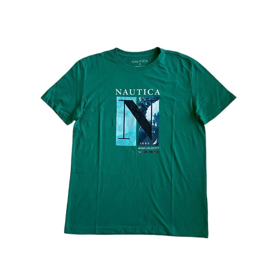 Náutica Polera Sustainably Crafted Wind Velocity Graphic M