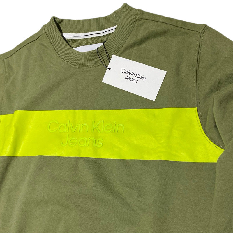 Calvin Klein Polerón Verde Oliva L 34% OFF