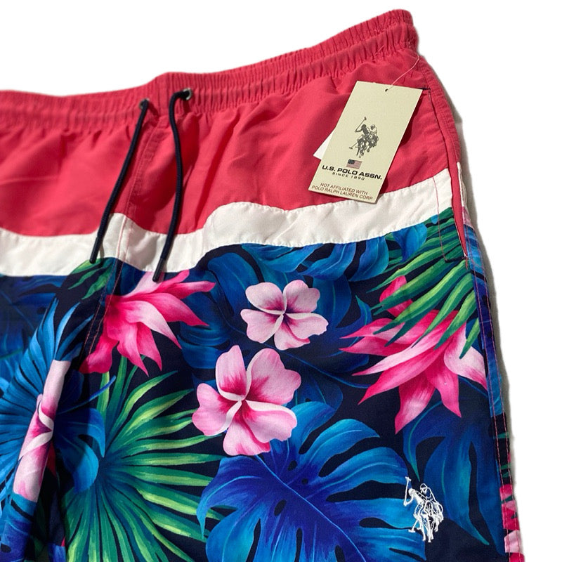 Us Polo Assn Traje de baño Tropical Colorblock XXL 27% OFF