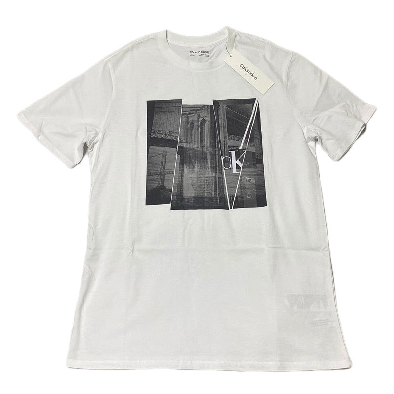 Calvin Klein Polera Blanca S 19% OFF
