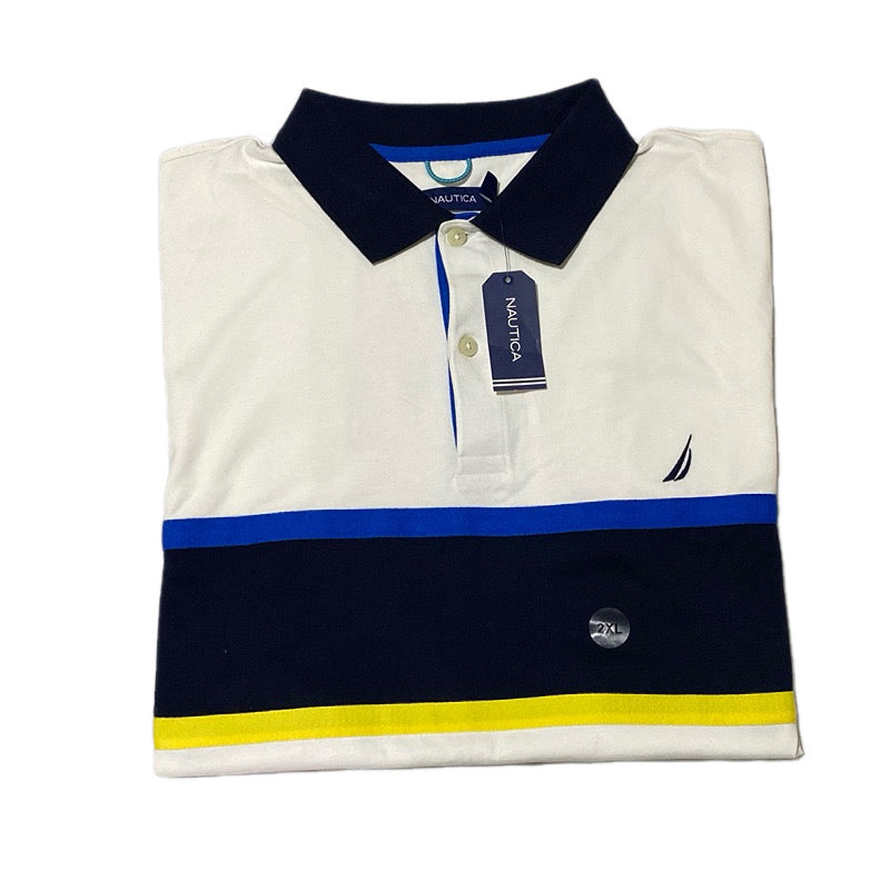 Náutica Polera Classic Fit Rugby Chest Striped Polo XXL 23%OFF