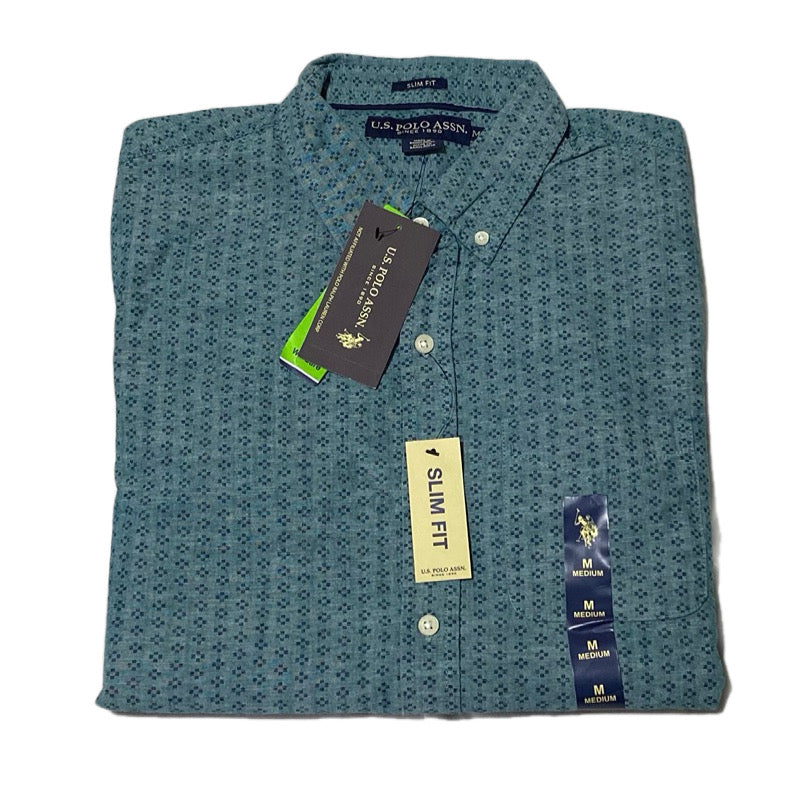 Us Polo Assn Camisa Geométrica M 30% OFF