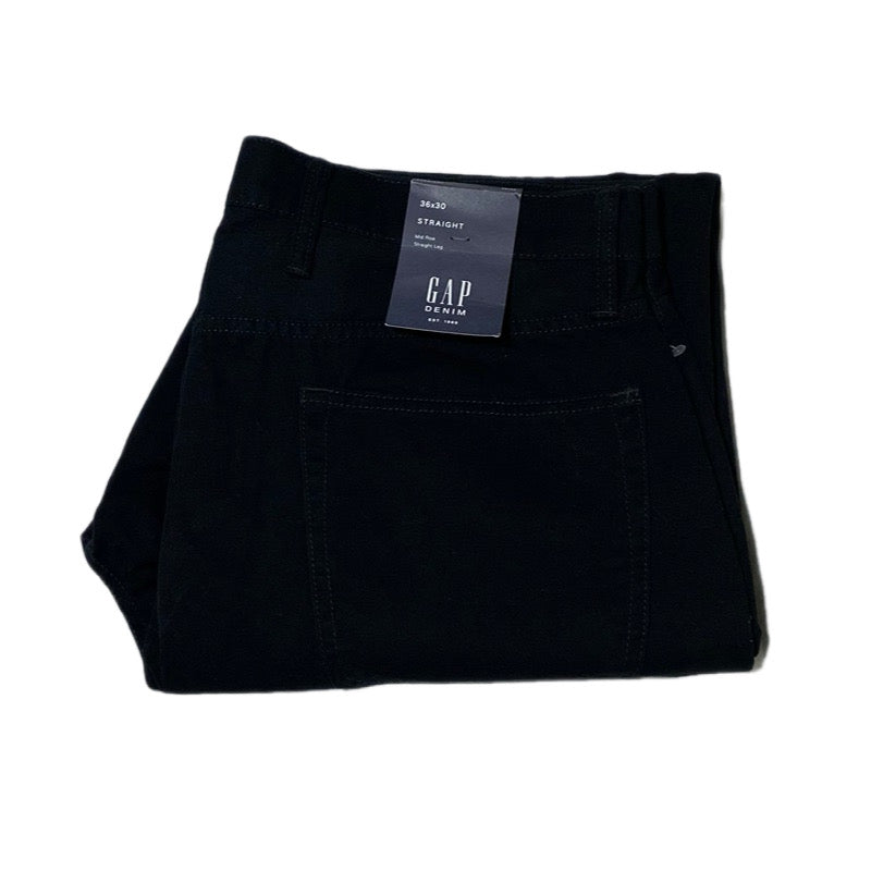 Gap Jeans Straight Black 36x30 28% OFF