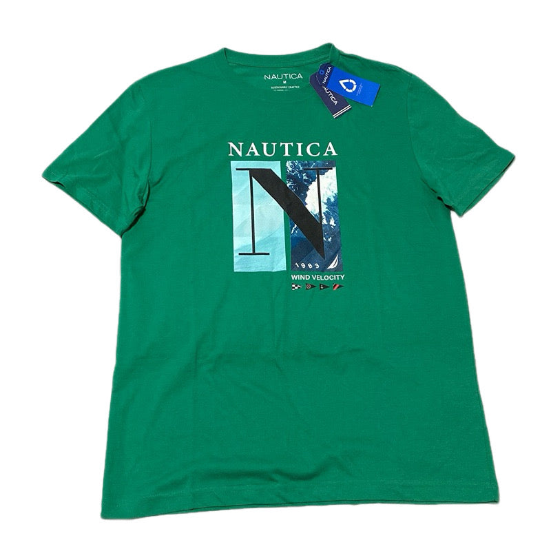 Náutica Polera Sustainably Crafted Wind Velocity Graphic M 15% OFF