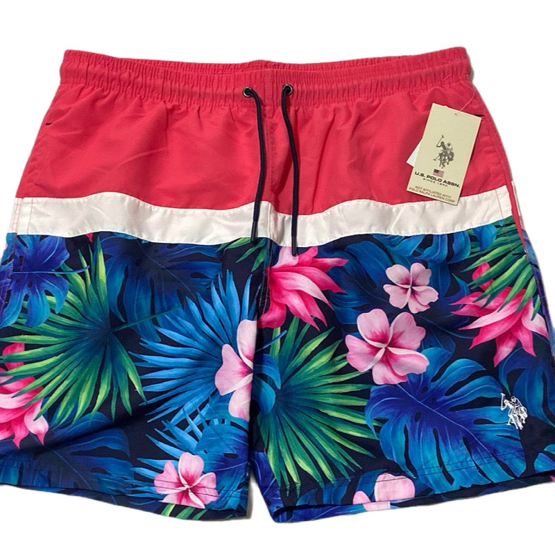 Us Polo Assn Traje de baño Tropical Colorblock XXL 27% OFF