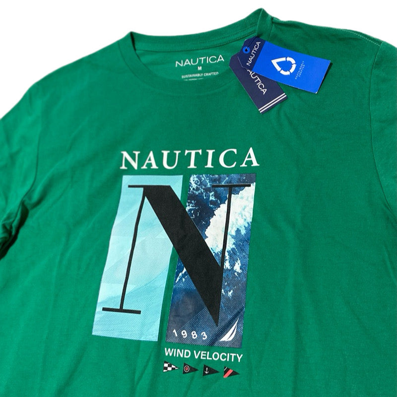 Náutica Polera Sustainably Crafted Wind Velocity Graphic M 15% OFF