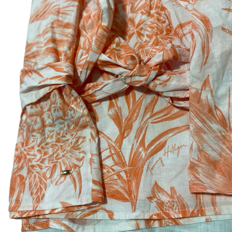 Tommy Hilfiger Blusa Floral Naranja M 38% OFF