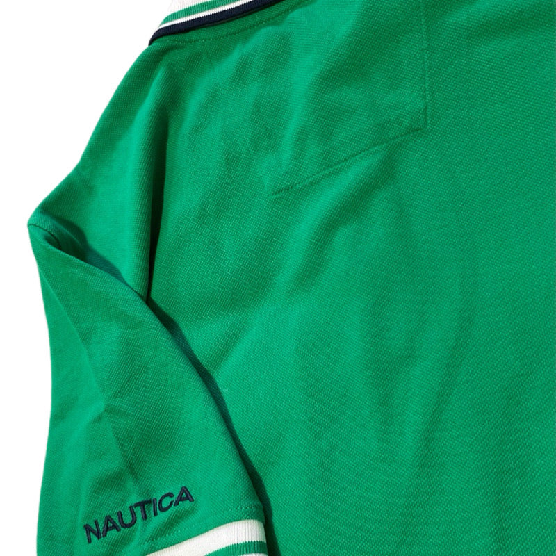 Náutica Polera Classic Fit Solid Green L 25% OFF
