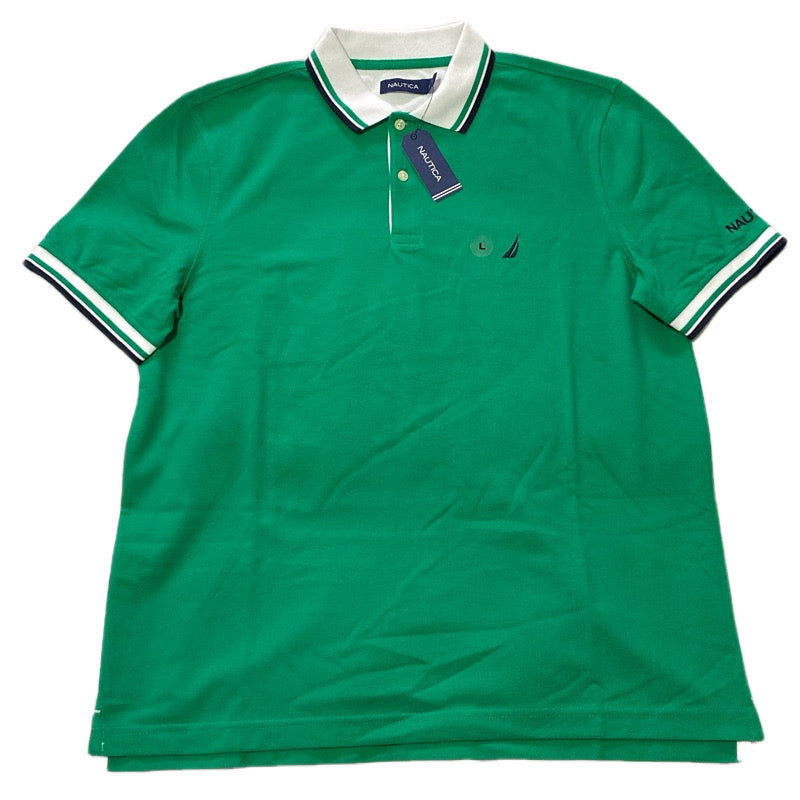 Náutica Polera Classic Fit Solid Green L 25% OFF