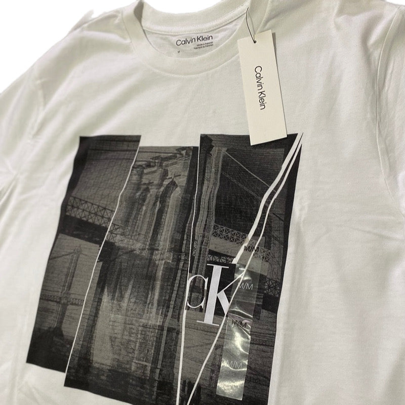 Calvin Klein Polera Blanca M 19% OFF