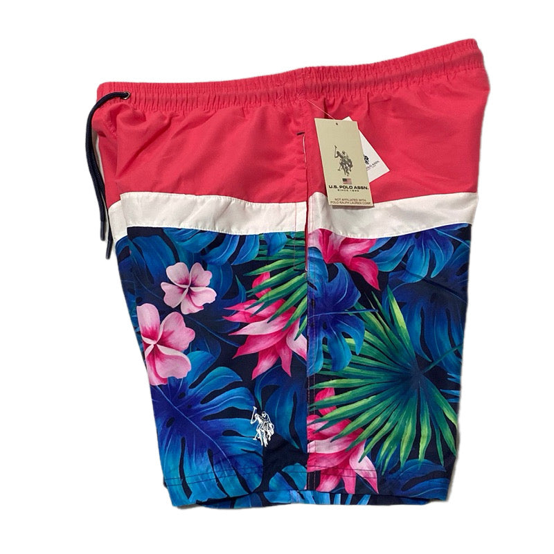 Us Polo Assn Traje de baño Tropical Colorblock XXL 27% OFF
