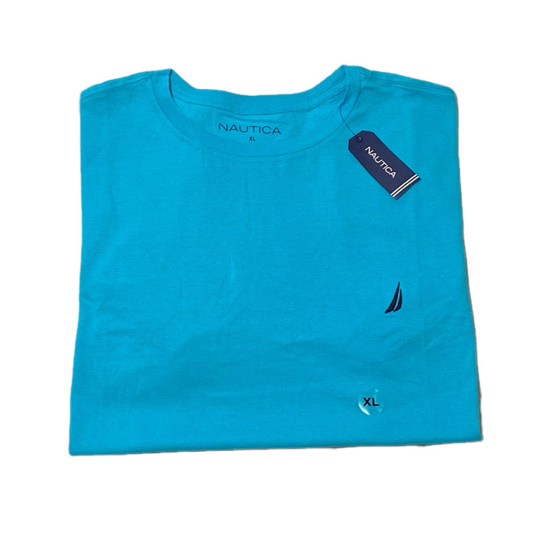 Náutica Polera Básica Celeste XL (PUNTO DECOLORADO) 34% OFF