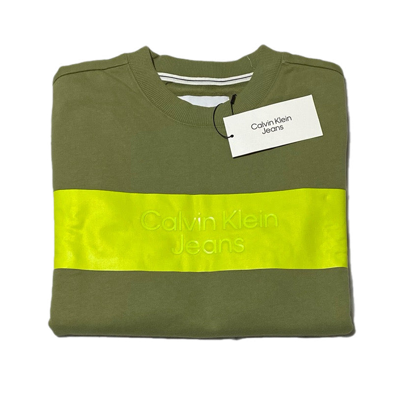 Calvin Klein Polerón Verde Oliva L 34% OFF