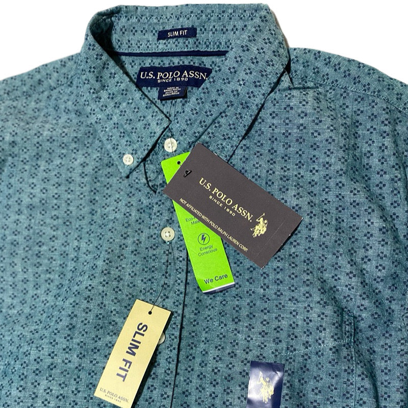Us Polo Assn Camisa Geométrica M 30% OFF